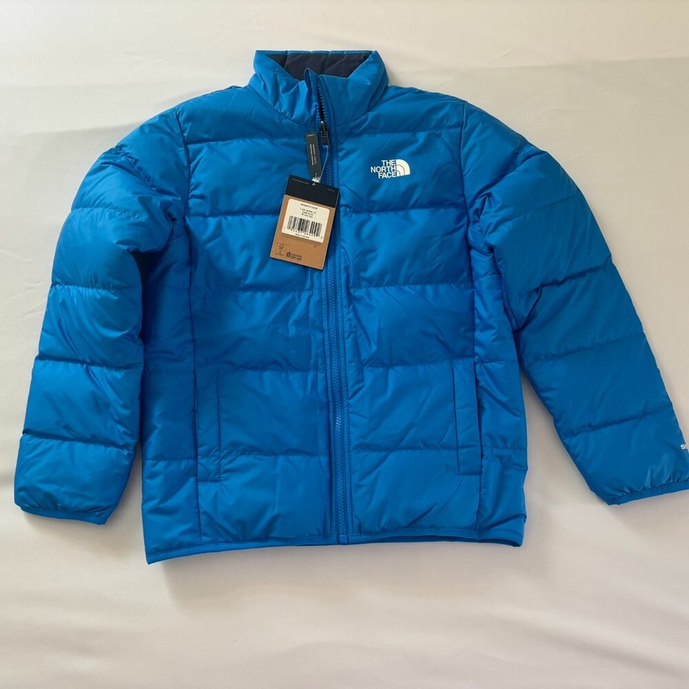 The North Face Youth Reversible Andes Jacket in Hero Blue